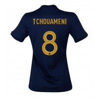 Maglie da calcio Francia Aurelien Tchouameni #8 Prima Maglia Femminile Mondiali 2022 Manica Corta